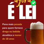 Lei aumenta a pena para quem fornecer drogas ou bebidas alcoólicas a crianças ou adolescentes.