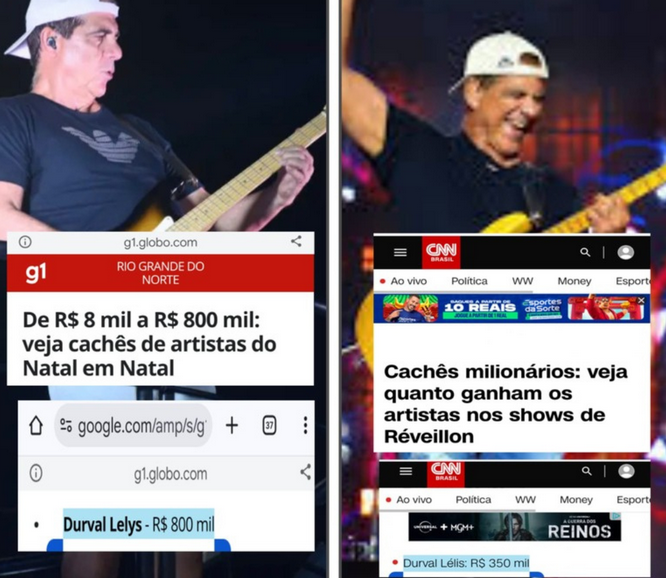 Prefeitura de Natal pagou mais que o dobro pela apresentação de Durval Lelys