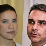 Flávio Bolsonaro cita apoio do PL à Raquel Lyra em suas anotações